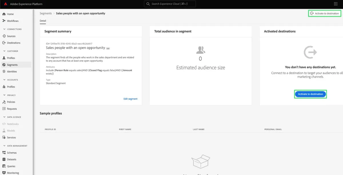 Adobe dashboard