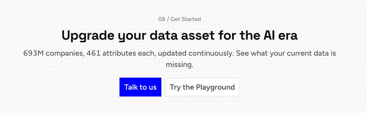 Veridion dashboard