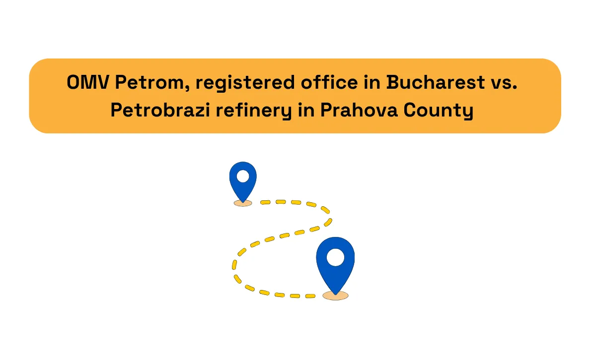 OMV Petrom registered office in Bucharest compared with Petrobrazi refinery in Prahova County
