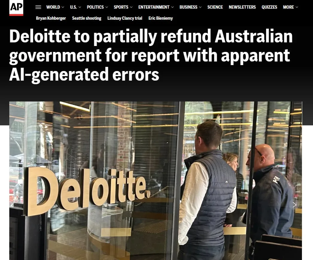 Deloitte to Partially Refund Australian Government for Report with Apparent AI-Generated Errors