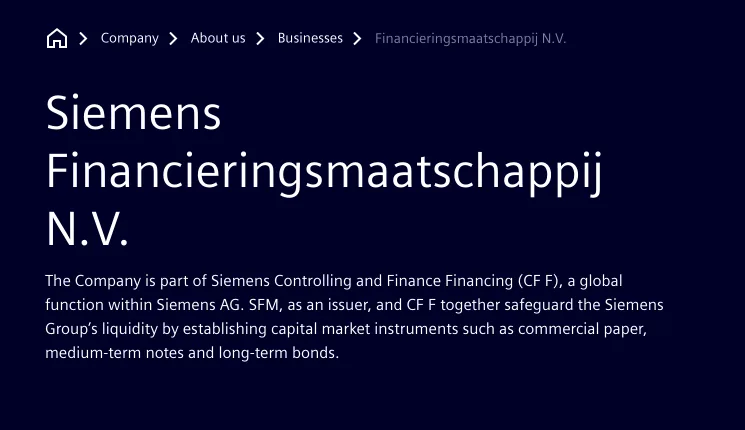 Siemens dashboard